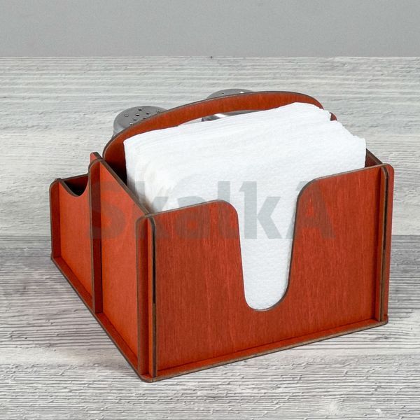 Органайзер для серветок і спецій 141х139х93мм 2598 фото