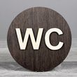 Табличка WC 150х150мм 2477 фото 32