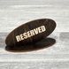 Табличка Reserved, резерв столу 110х50х60мм 3369 фото 32