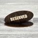 Табличка Reserved, резерв столу 110х50х60мм 3369 фото 1