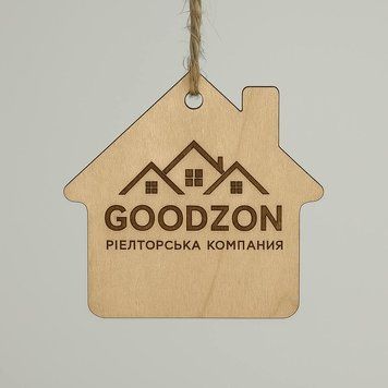 Новорічна іграшка З ЛОГО будиночок 84х80мм 3890 фото